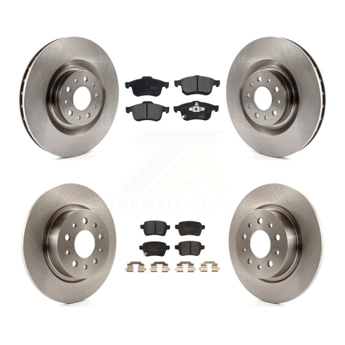 Image 1 de 10.. Disques de frein à disque arrière avant et plaquettes semi-métalliques pour Fiat 500&nbsp;L K8F-100992 2014-2020