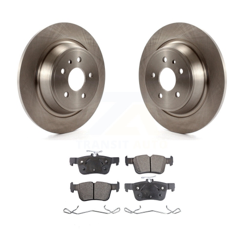 Image 1 de 10.. Disques de frein arrière et plaquettes semi-métalliques pour Ford Escape Fusion Lincoln MKC MKX MKZ K8F-101632