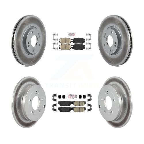 Image 1 de 10.. Plaquettes en céramique à l'avant et disques de frein enduits pour Hyundai Azera KGA-102822 2006-2009