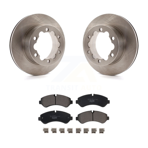 Image 1 of 10.. Rear Disc Brake Rotors And Ceramic Pads Kit For Mercedes-Benz Sprinter 3500 4500 3500XD K8T-104002