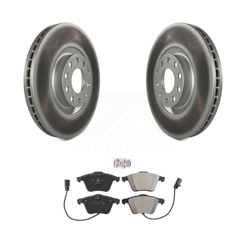 Disques de frein à disque enduits à l'avant et plaquettes semi-métalliques pour Audi A6 Quattro KGA-100819