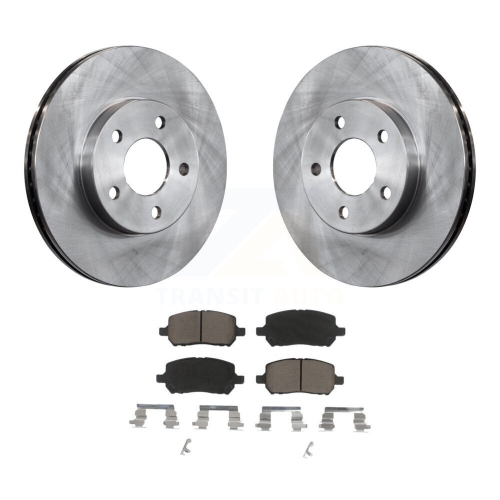 CMX  Front Disc Brake Rotors And Ceramic Pads Kit for Chevrolet Cobalt Pontiac G5 K8C-100457
