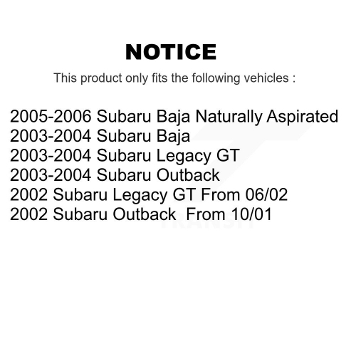 Front Rear Coated Disc Brake Rotor & Semi-Metallic Pad Kit For Subaru Outback Legacy Baja KGS-100845