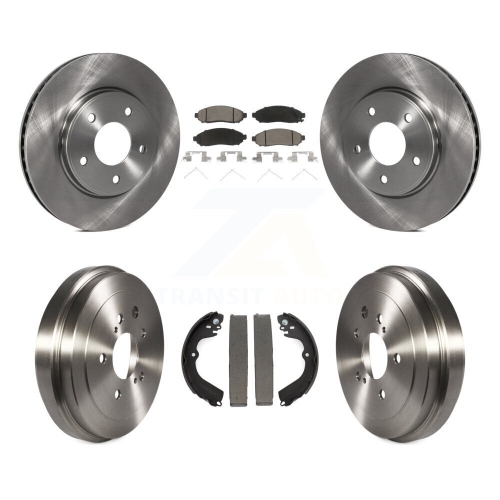 CMX  Front Rear Disc Brake Rotors Ceramic Pad Drum Kit for Nissan Nv200 Chevrolet City Express K8C-102519
