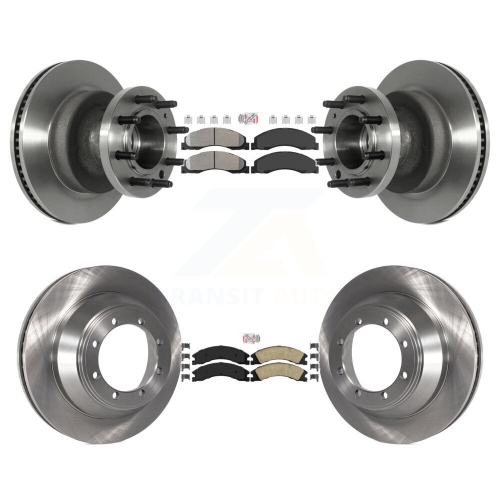 Moyeu de disque de frein avant semi-métallique arrière en céramique et disque pour Ford E-450 Super Duty K8&nbsp;A-105273