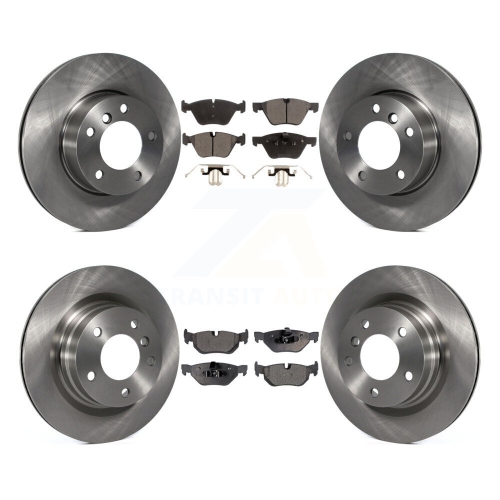 TRANSIT AUTO  Front Rear Disc Brake Rotors And Semi-Metallic Pads Kit for Bmw 328I 323I 325I K8F-101271