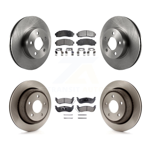TRANSIT AUTO  Front Rear Disc Brake Rotors And Semi-Metallic Pads Kit for Ford Ranger Mazda B4000 K8F-100857