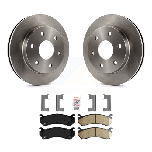 Front Brake Rotors Ceramic Pad Kit For Chevrolet Silverado 1500