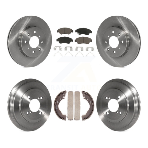 CMX  Front Rear Disc Brake Rotors Ceramic Pads And Drum Kit for 2015-2020 Honda Fit K8C-102564