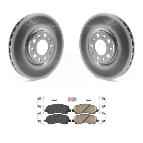 Plaquettes de frein recouvertes de revêtement avant pour Jeep Compass 2017 avec rotor de diamètre 305&nbsp;mm KGA-100527