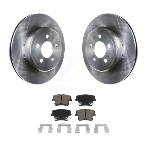 CMX  Rear Disc Brake Rotors & Ceramic Pad Kit for Dodge Charger Chrysler 300 Challenger Magnum K8C-101681
