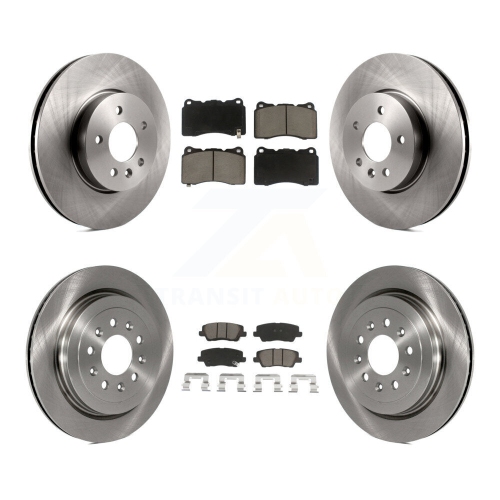 CMX  Front Rear Brake Rotor & Ceramic Pad Kit for Cadillac Ats With 321MM Diameter K8C-101052