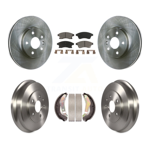 CMX  Front Rear Disc Brake Rotors Ceramic Pads And Drum Kit for Chevrolet Sonic K8C-102555