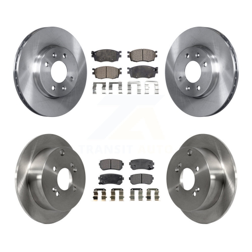 TRANSIT AUTO  Front Rear Disc Brake Rotors And Ceramic Pads Kit for Hyundai Accent Kia Rio5 Rio K8T-101338