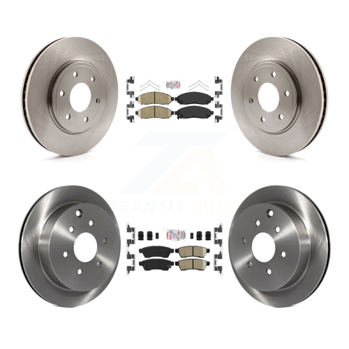 Front Rear Ceramic Pads And Disc Brake Rotors Kit For Nissan Frontier ...