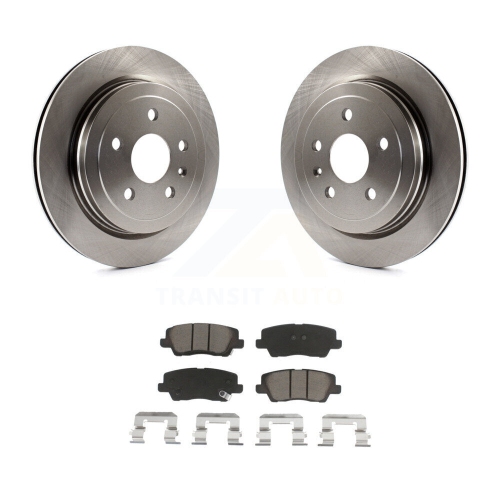 CMX  Rear Disc Brake Rotors And Ceramic Pads Kit for Cadillac Cts K8C-101719