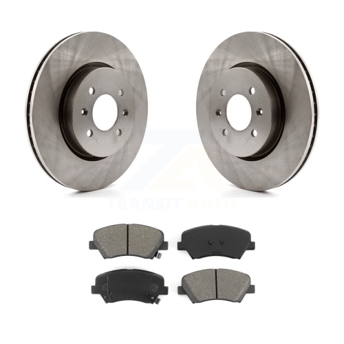 TRANSIT AUTO  Front Disc Brake Rotors And Semi-Metallic Pads Kit for Kia Rio K8S-100626