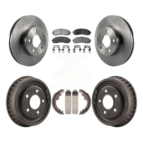 TRANSIT AUTO  Front Rear Disc Brake Rotors Semi-Metallic Pads And Drum Kit for Ford Ranger Mazda B4000 K8F-103227