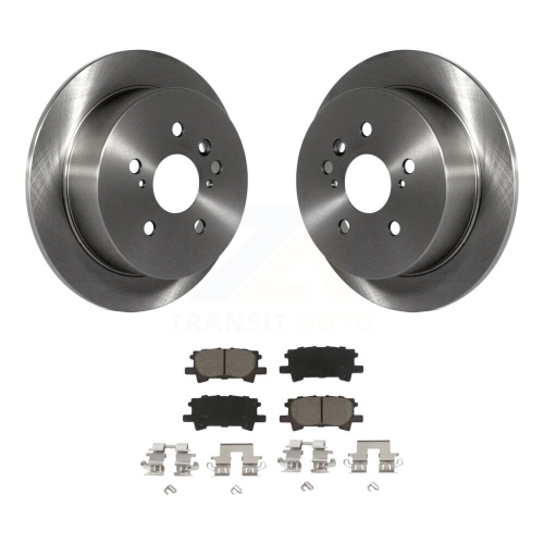 CMX  Rear Disc Brake Rotors And Ceramic Pad Kit for Lexus Rx350 Toyota Highlander Rx330 Rx400H K8C-102031