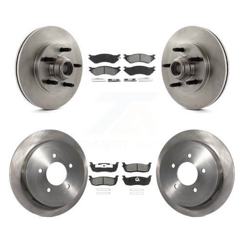 Disques de frein arrière avant et plaquettes semi-métalliques pour Ford F-150 Heritage propulsion K8S-103083