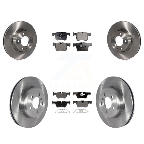 Front Rear Disc Brake Rotors And Semi-Metallic Pads Kit For BMW 328i GT xDrive K8F-103581