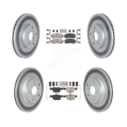 Plaquettes en céramique à l'avant et disques de frein recouverts pour Subaru Forester KGA-103169