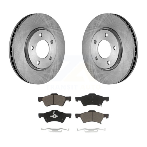 Front Brake Rotor Ceramic Pad Kit For Dodge Grand Caravan Chrysler Town & Country Voyager K8C-100174