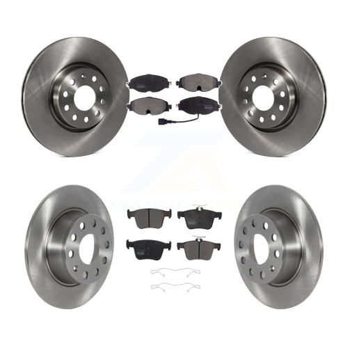 TRANSIT AUTO  Front Rear Disc Brake Rotors And Semi-Metallic Pads Kit for 2022-2023 Volkswagen Taos Fwd K8F-103769