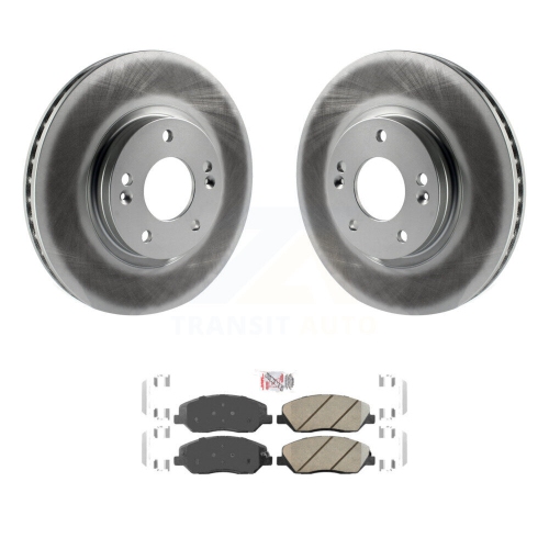 Front Coated Disc Brake Rotors And Ceramic Pads Kit For 2007-2009 Hyundai Santa Fe KGA-101001