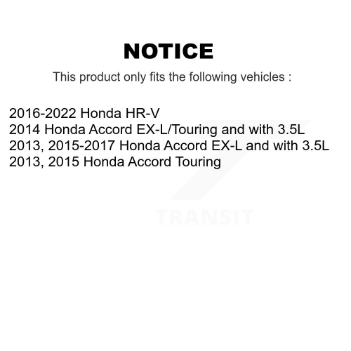 Front Disc Brake Rotors And Ceramic Pads Kit For Honda HR-V Accord K8C-100240