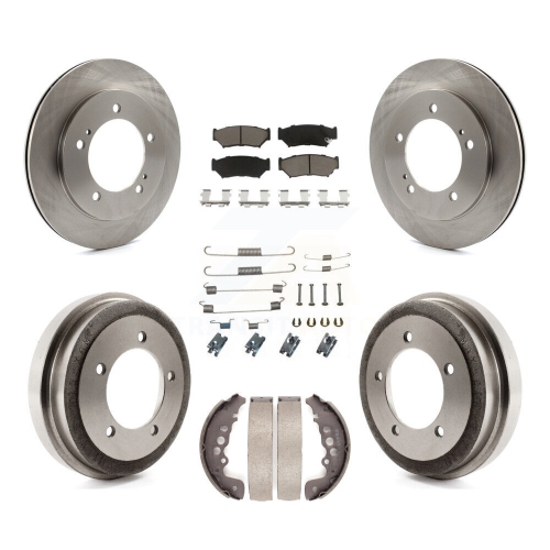 CMX  Front Rear Brake Rotor Ceramic Pad And Drum Kit (7PC) for Chevrolet Tracker Suzuki Vitara K8C-102350