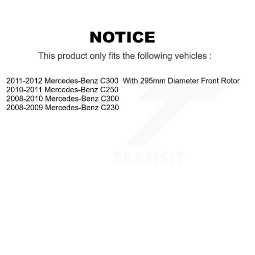 Front Rear Drill Slot Disc Brake Rotors Semi-Metallic Pad Kit For Mercedes-Benz C250 C230 KDF-100354