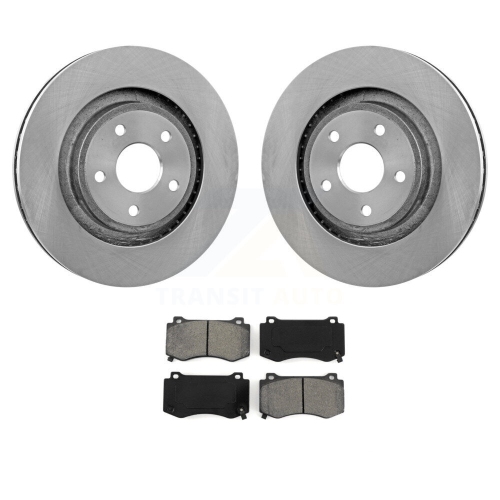 Front Disc Brake Rotors And Semi-Metallic Pads Kit For 2006-2010 Jeep Grand Cherokee SRT8 K8S-100227