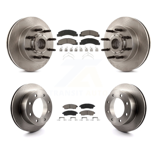 CMX  Front Rear Disc Brake Rotors And Ceramic Pads Kit for 2005 Ford Excursion Rwd K8C-102650