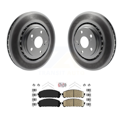 Front Coated Brake Rotor & Ceramic Pad Kit For Toyota Highlander Sienna Lexus RX350 NX300 KGA-101036