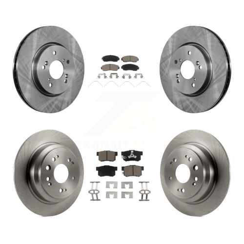 CMX  Front Rear Disc Brake Rotors And Ceramic Pads Kit for Honda Crosstour Accord K8C-101338