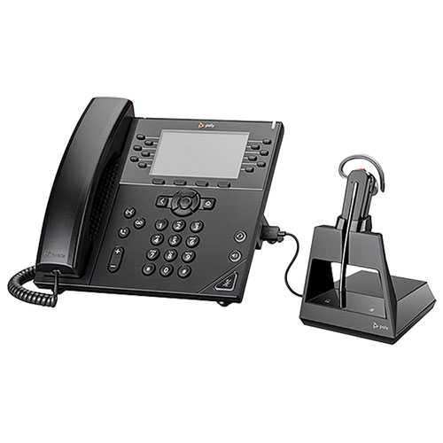 HP Poly Voyager 4245 Wireless Headset System - Black