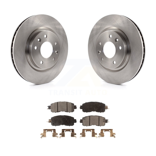 TRANSIT AUTO  Front Disc Brake Rotors And Ceramic Pads Kit for Nissan Leaf K8T-100681