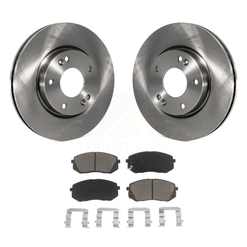 Front Disc Brake Rotors And Ceramic Pads Kit For 2010-2012 Kia Rondo K8C-100535