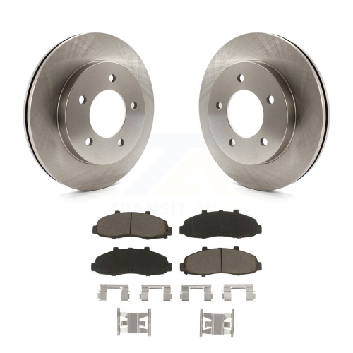 CMX  Front Disc Brake Rotors And Ceramic Pads Kit for Ford F-150 Heritage 4Wd K8C-100089