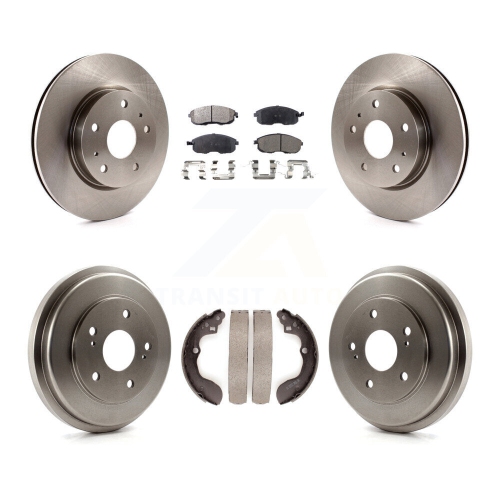 TRANSIT AUTO  Front Rear Brake Rotor Ceramic Pad And Drum Kit for 2007-2012 Suzuki Sx4 Rear Brakes K8T-103729