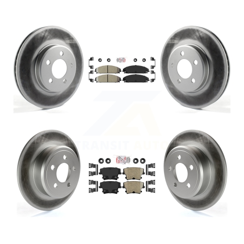 Ensemble de disques de frein à disque à revêtement en céramique à l'avant pour Chrysler 300 2019-2021 à propulsion et 5,7 L KGA-102329