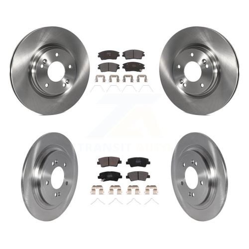 Front Rear Disc Brake Rotors And Semi-Metallic Pads Kit For Kia Sportage Hyundai Tucson K8F-103659