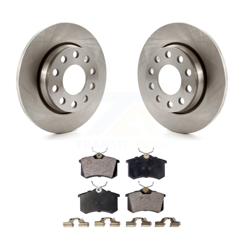 Rear Disc Brake Rotor And Ceramic Pad Kit For 2005 Audi A4 With 255mm Diameter K8T-101880