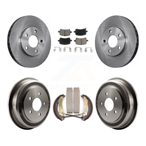 CMX  Front Rear Disc Brake Rotors Ceramic Pads And Drum Kit for Chevrolet Malibu K8C-103069