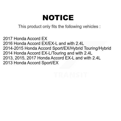 Front Rear Coated Drilled Slotted Disc Brake Rotor Semi-Metallic Pad Kit For Honda Accord KDF-100381