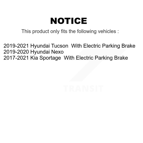 Rear Coated Disc Brake Rotors And Ceramic Pads Kit For Kia Sportage Hyundai Tucson Nexo KGA-104129