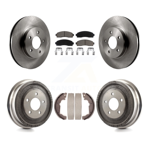 CMX  Front Rear Disc Brake Rotor Ceramic Pad Drum Kit for Saturn Vue Chevrolet Equinox Pontiac K8C-102539