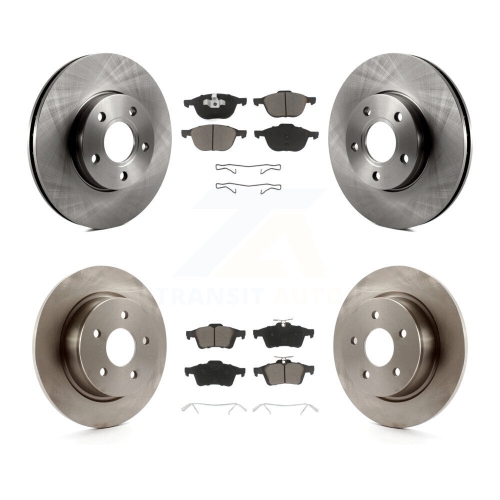 Front Rear Disc Brake Rotors And Ceramic Pads Kit For Ford C-Max K8C-100750