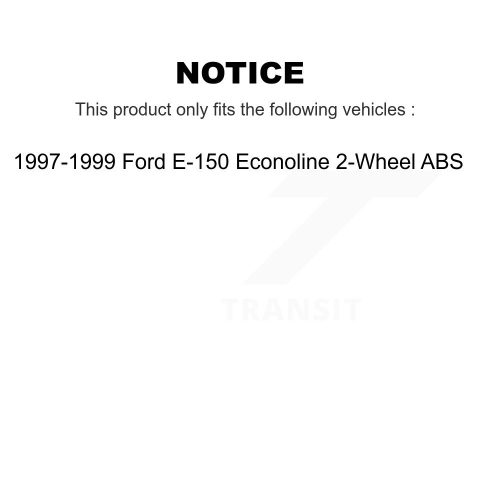 Front Rear Brake Rotors Semi-Metallic Pad & Drum Kit For Ford E-150 Econoline 2-Wheel ABS K8S-103467